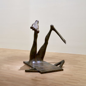 Camille Henrot, Contrology 2016, bronze;  National Gallery of Victoria, Melbourne.
