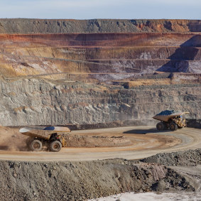 The Super Pit gold  mine at Kalgoorlie.