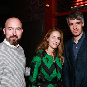 Douglas Stuart, left, pictured with Aurelie Bidermann and Marco Cary in 2016.