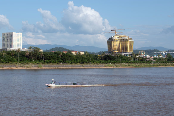 The casino enclave of Kings Romans in Laos includes dorms housing thousands of suspected forced scammers.