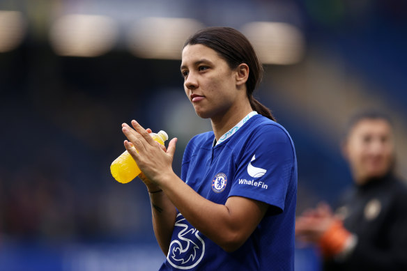 Sam Kerr will carry the Australian flag at the coronation. 