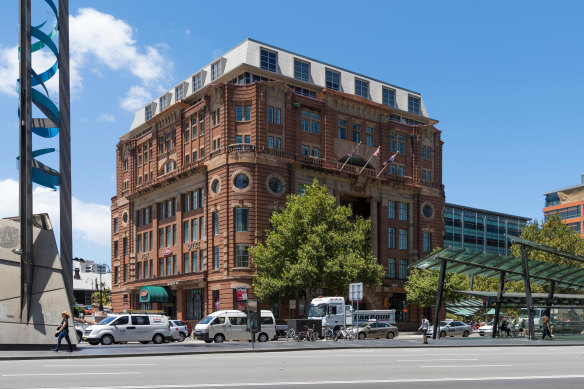 The former Parcels Post building is a familiar sight to commuters who use the Devonshire Street Tunnel connecting the station to Railway Square.