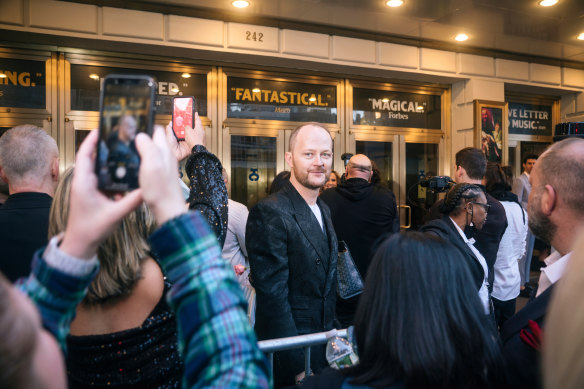 At the opening night of Almost Famous. Cassel knew that box-office figures – the show’s success – would be public. “Everything’s exposed,” he says. “Everyone knows.”