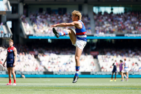 Ryley Sanders of the Western Bulldogs.