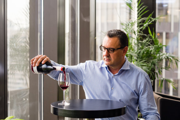 Treasury Wine Estates CEO Tim Ford in Penfolds’ Shanghai office in 2018.