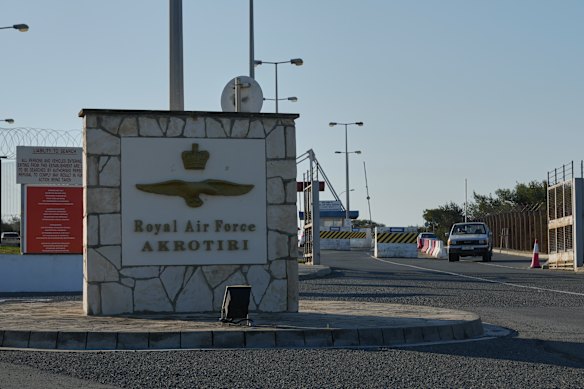 The UK’s RAF Akrotiri base near Limassol, Cyprus.
