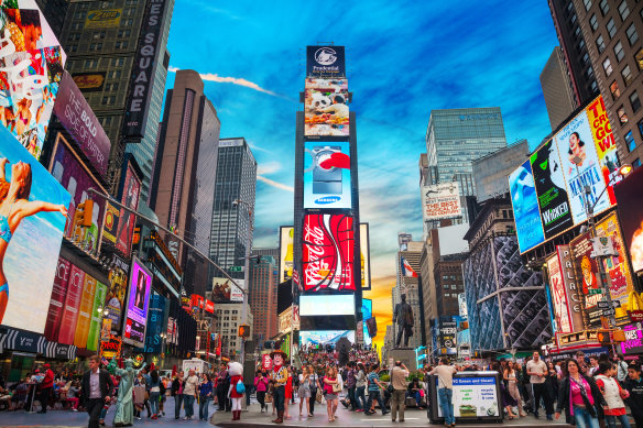 Times Square in New York. This city has something to offer any time of year.