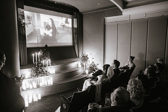 The couple made a short film about their relationship rather than a traditional ceremony.  