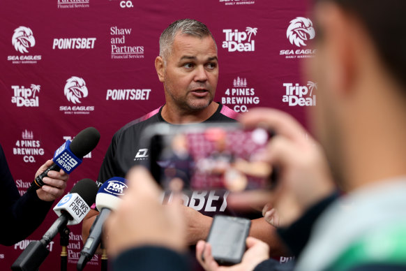 Anthony Seibold is in his second year in charge of Manly.