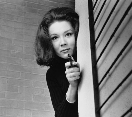 Diana Rigg as Emma Peel in The Avengers.