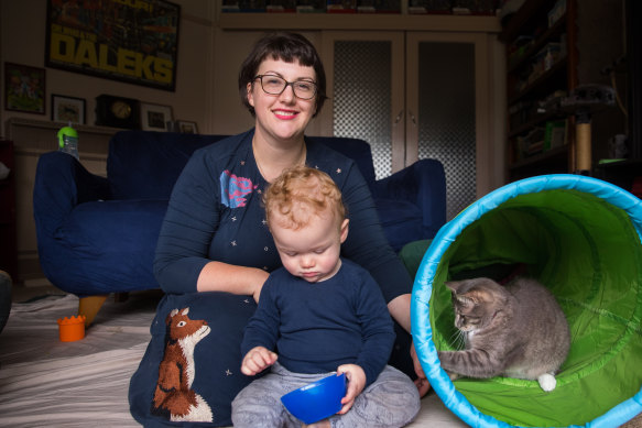 Katherine Williams, pictured with son Lincoln, had to undergo a police check before being deemed suitable to have IVF.