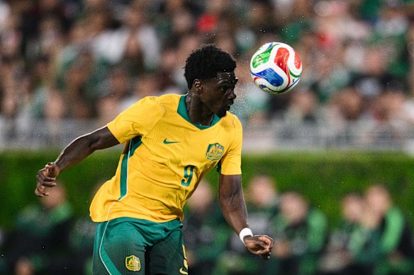 Mohamed Toure in action against Mexico.