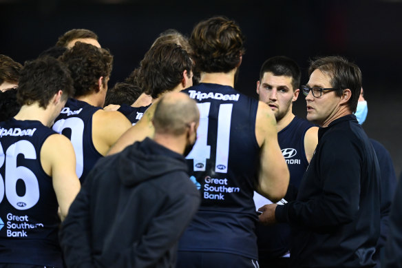 Levi Casboult of the Blues reacts after missing goal in the last quarter  during the Round 12 AFL match between the Carlton Blues and the GWS Giants  at Etihad Stadium in Melbourne, Sunday, June 11, 2017. (AAP Image/Julian  Smith Stock Photo - Alamy