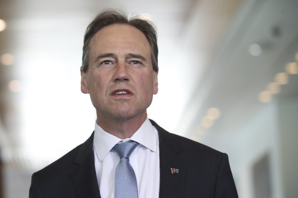 Federal Health Minister Greg Hunt.