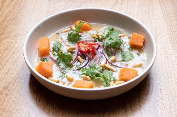 Kingfish ceviche at Pancho.