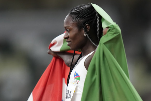 Mboma has been banned from the 400 metres.