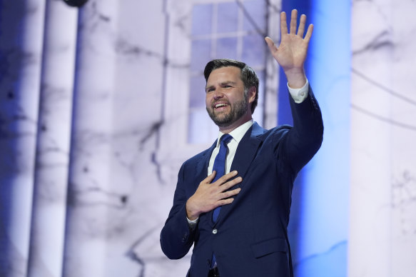 Republican vice presidential candidate senator J.D. Vance.