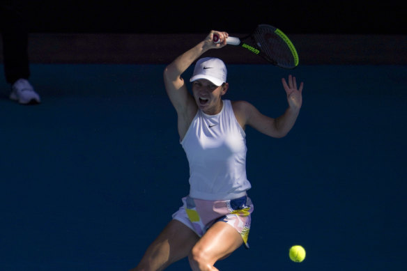 World No.2 Simona Halep during the Australian Open earlier this year.