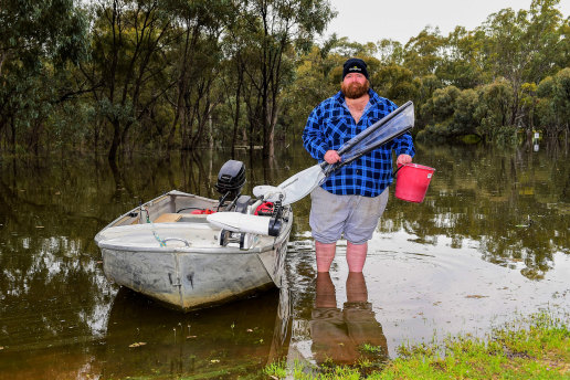 Hayden Moore’s home is one of dozens that will be affected by the levee being built in Echuca.