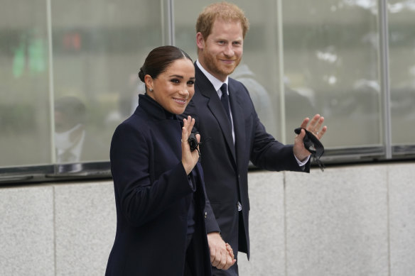 Meghan and Prince Harry visit One World Trade Centre in New York.