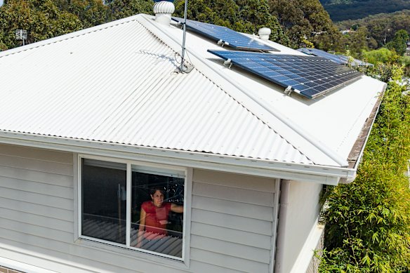 Installing solar panels was the first step in Bronwyn Batten’s electrification journey.