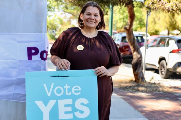 WA Greens Senator Dorinda Cox at East Victoria Park Primary School.