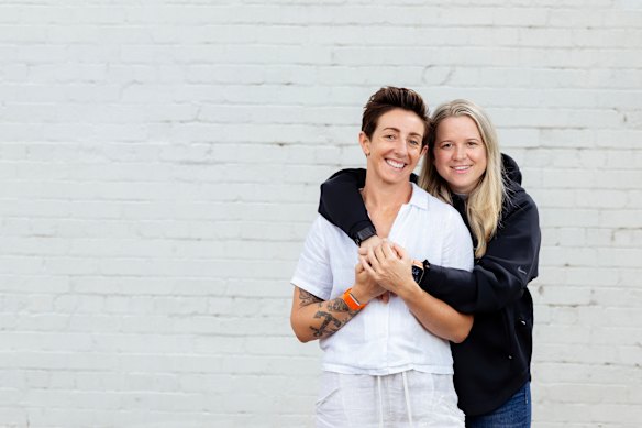 Natalie Gidas (left) and Fran Hurndall. “We became like a mirror to one another, which allowed us to see what we each needed to work on,” says Gidas.