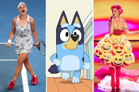 Ash Barty, Bluey and The Voice were among the free-to-air highlights of 2022.