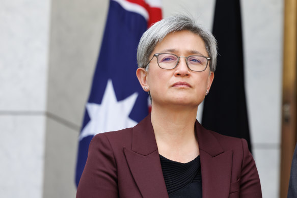 Foreign Minister Penny Wong spoke about the turmoil in Russia. 