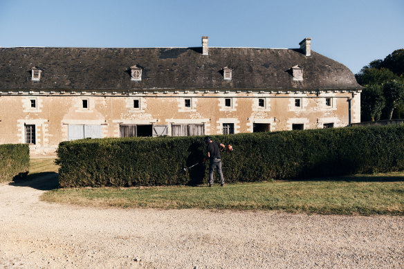 The estate includes several other buildings.