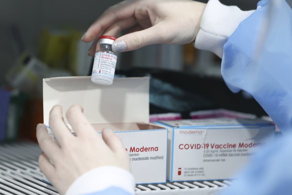 Australia has contracts for 280 million COVID-19 vaccine doses, including 25 million doses of the Moderna mRNA vaccine.