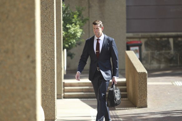 Ben Roberts-Smith outside the Federal Court earlier this week.