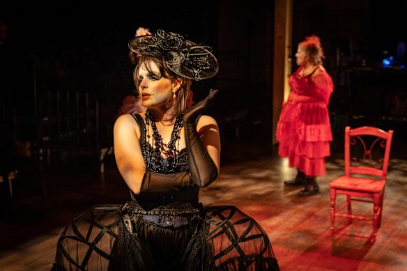 A scene from Circe’s Carnival of Vice showing at fortyfivedownstairs theatre in Melbourne.