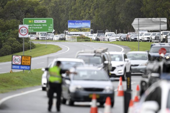 Delays are expected along the Queensland/NSW border as road travel reopens from Monday.