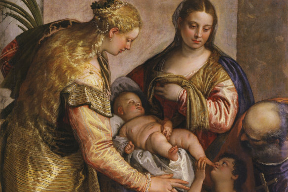 The Holy Family with Saint Barbara and the Young Saint John the Baptist by Paolo Veronese.