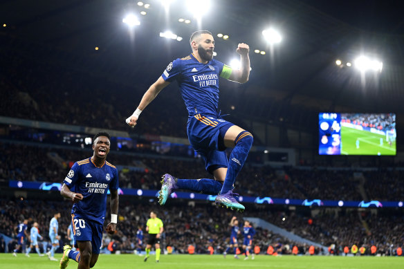 Evergreen forward Karim Benzema continued his red-hot form.