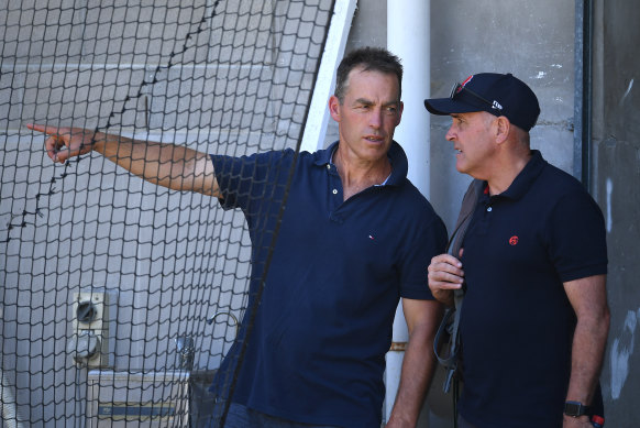 Alastair Clarkson and Chris Fagan.