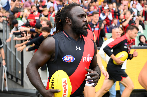 Anthony McDonald-Tipungwuti returned to the AFL arena on Sunday against Hawthorn.