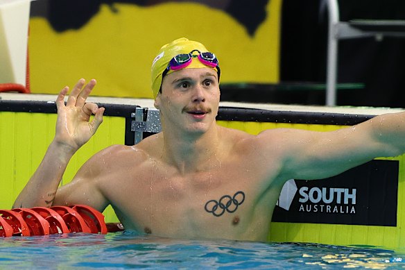 Isaac Cooper says he has been gagged by Swimming Australia.