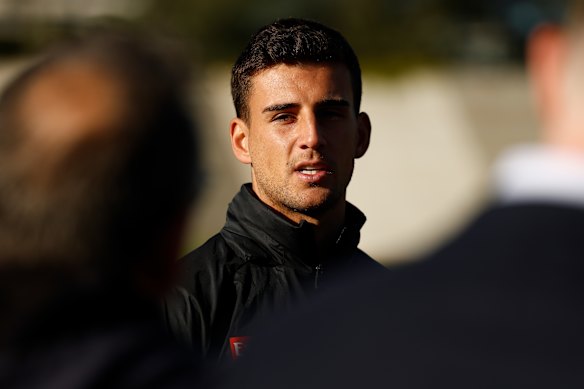 In the spotlight: Collingwood star Nick Daicos.