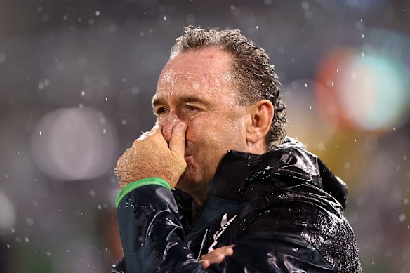 On the nose. Ricky Stuart is not happy with the state of the game.