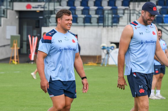 Dan Botha at Waratahs training.