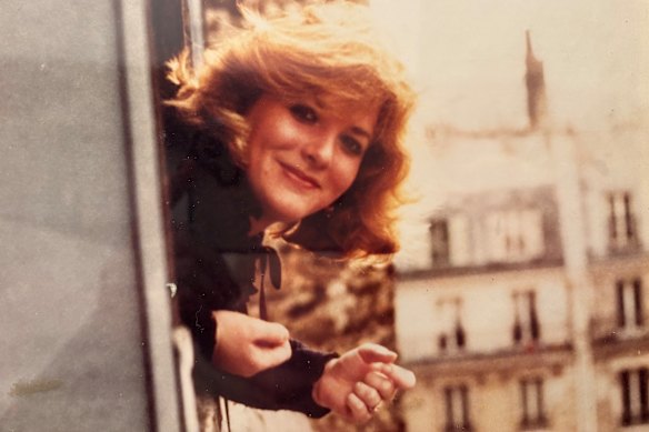 Amanda Pelman in Paris in 1982.