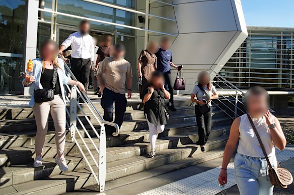 Family members of the children attended the bail decision for Tim Blamires on Friday. 