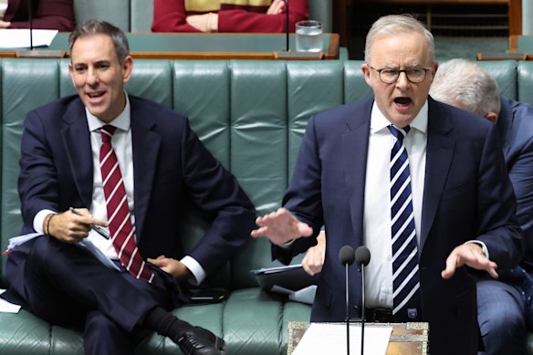 Treasurer Jim Chalmers and Prime Minister Anthony Albanese face questions from the Coalition over controversial capital gains tax changes.