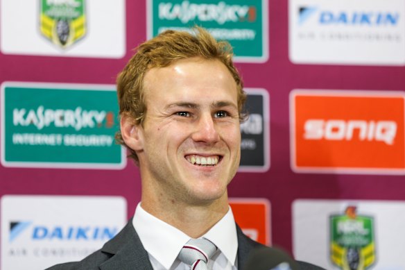 Daly Cherry-Evans after signing his 10-year deal with Manly in 2015.
