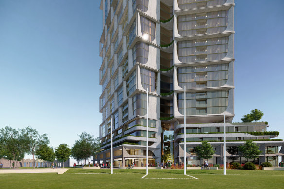 The development will supply over 400 apartments. 