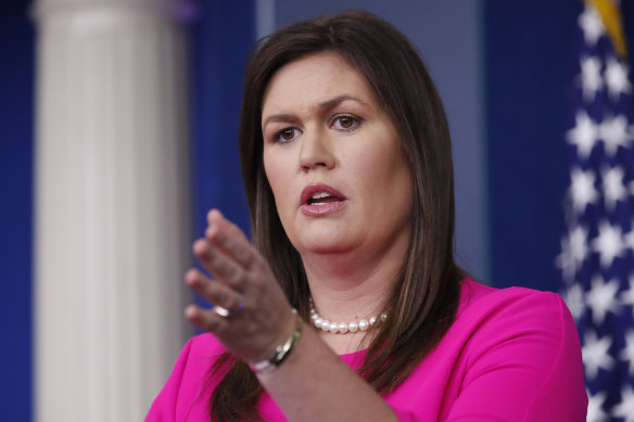 Former White House press secretary Sarah Sanders says Kim Jong-un winked at her.