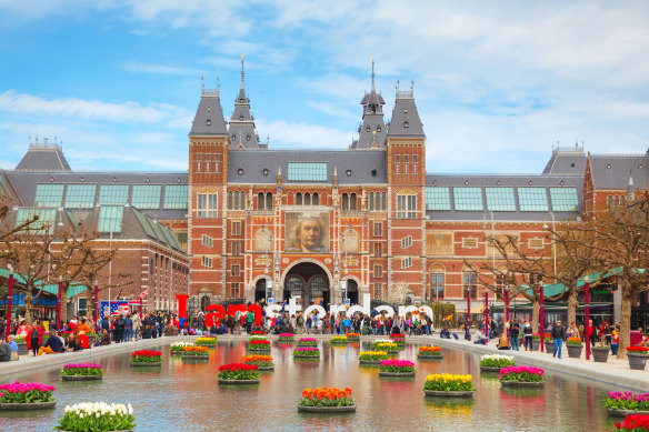 The Rijksmuseum, Amsterdam. August offers great weather in the Netherlands. 