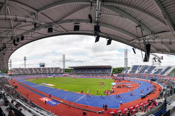 A view of the Alexander Stadium, Birmingham. 